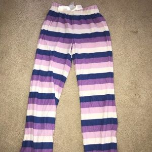 Striped pajama pants